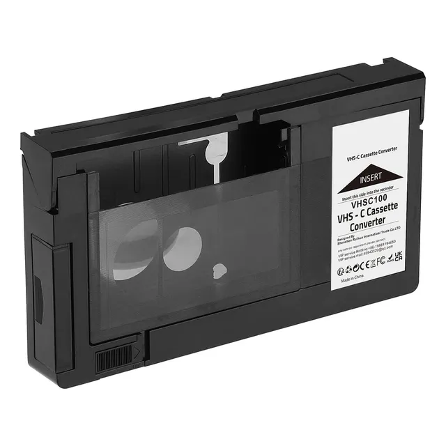 1 Adaptador De Casete Vhs-c Para Videocámaras Vhs-c Svhs