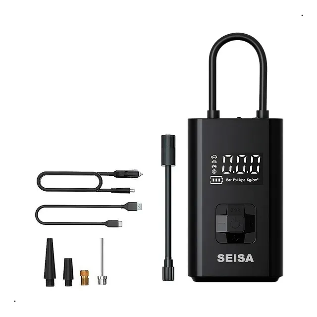 Compresor Inflador De Llanta Seisa De Aire Y Luz Led Af-c05