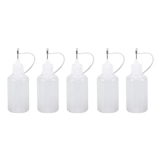 5pcs 30ml Botella Aplicadora De Pegamento Con Punta De Aguja