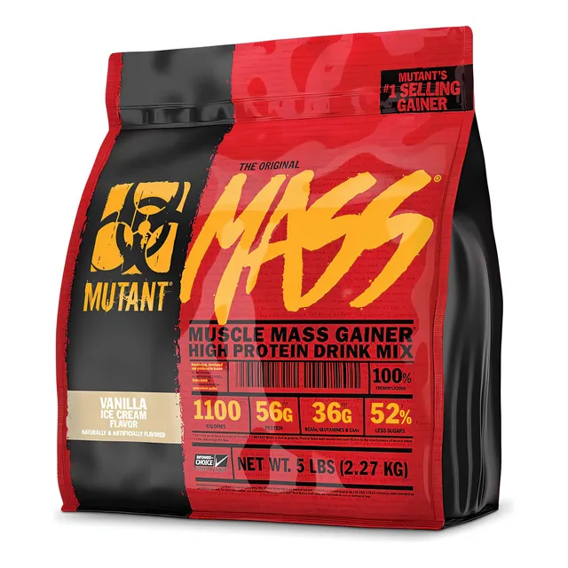 Suplemento en polvo Mutant Proteina Mutant Carbohidratos sabor vanilla ice cream x 2.27kg