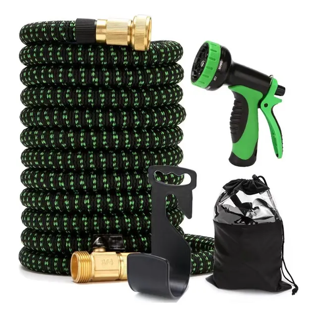 SHAWTY® Manguera Expandible De Jardín 15m 8 Modos De Pulverización Ideal Para El Lavado De Casa, Automóvil, Patio, Pasarela, Riego De Jardín, Limpieza De Mascota