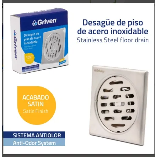 Rejilla De Acero Inoxidable Antiolor Griven