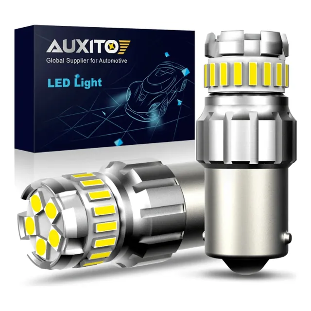 2 Focos Led 1156 Ba15s Auxito 6500k No Necesita Adaptador