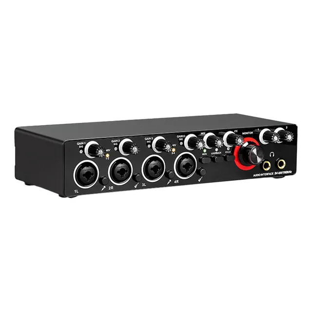 Tarjeta De Sonido Home Studio Audio Interface Para