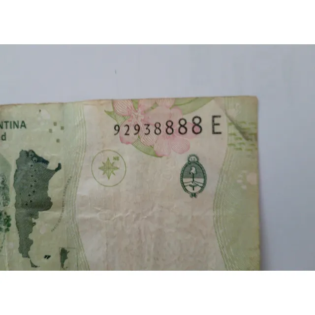 Billete 500 Pesos Argentinos Numeración Alta, Números Altos 