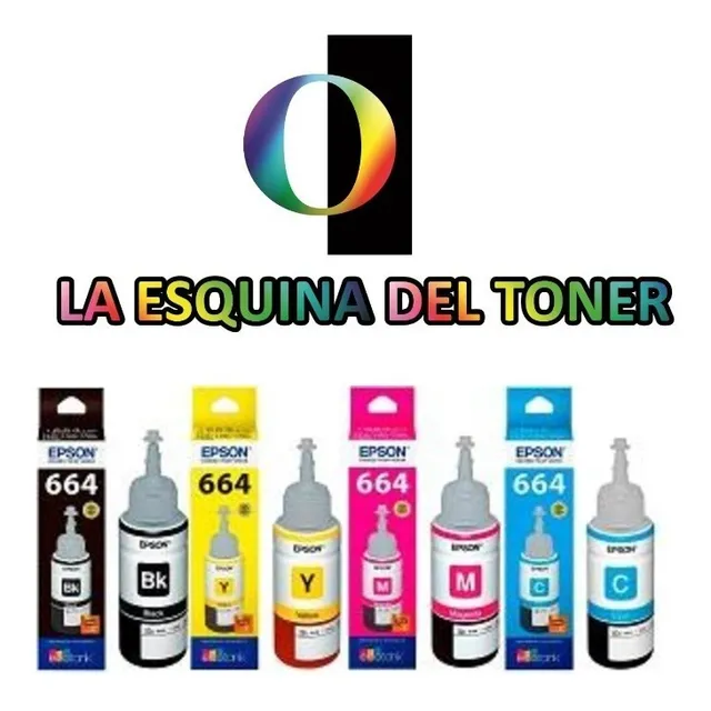 Kit 4 Botellas Tinta Epson T664 Colores L110 L200 Ecotank