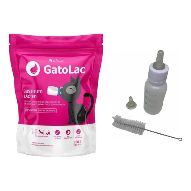 Sustituto Lácteo Gatos Gatolac 350 Gr Mamadera Dosificadora