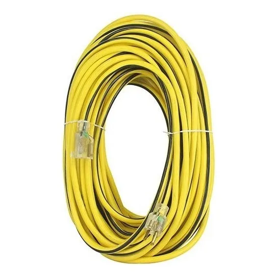 Extension Electrica 30m Sanelec Uso Rudo 13a Enchufe De Luz Color Amarillo