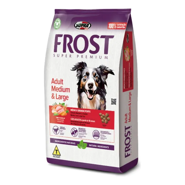 Alimento Frost Super Premium LB para perro adulto de raza mediana y grande sabor mix de 15 kg