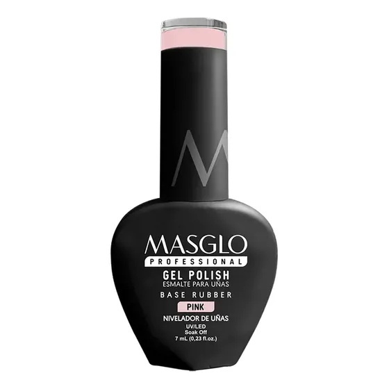 Base Rubber Pink Semipermanente Masglo Professional Gel Poli