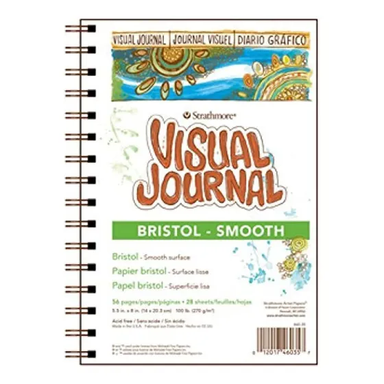 Diario Visual Strathmore Con Papel Bristol Liso, 28 Hojas