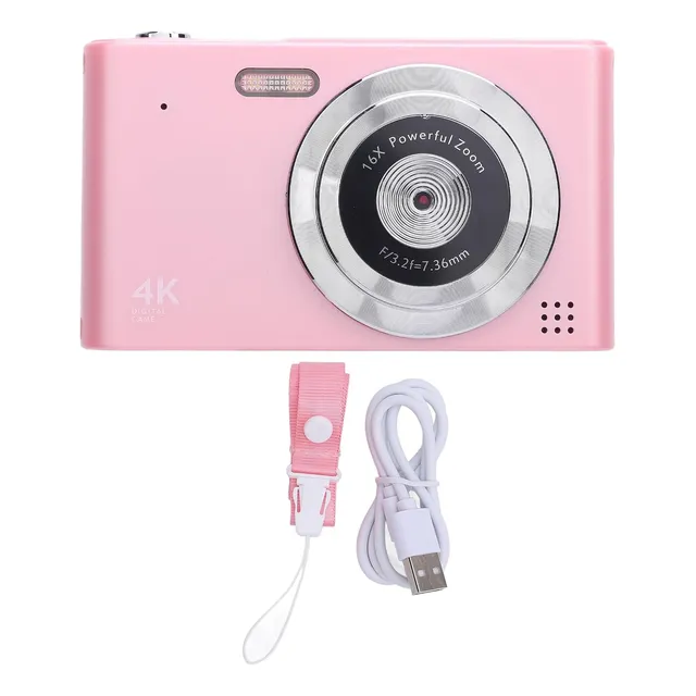 Cámara Digital Compacta 4k 48 Mp Con Pantalla Plata
