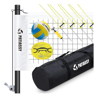 Juego De Red De Voleibol Patiassy Profesional, Blanco Juego De Red De Voleibol Patiassy Profesional, Blanco