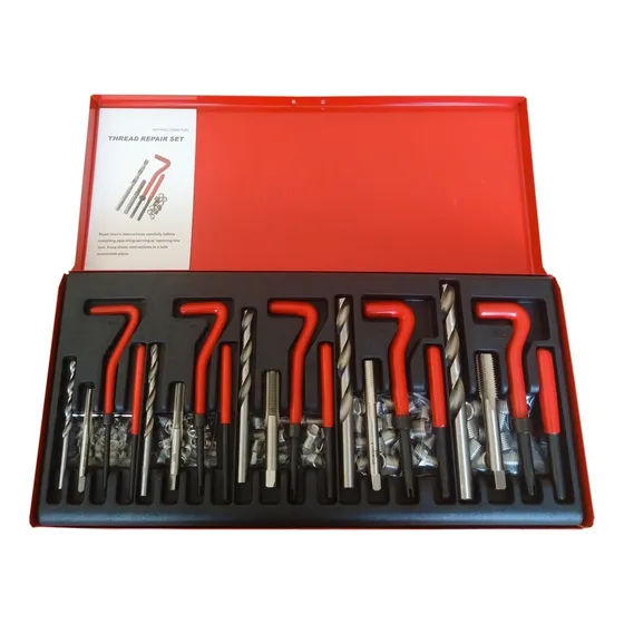 Juego Insertos Reparacion Roscas Metrico 131pzas Eurotech