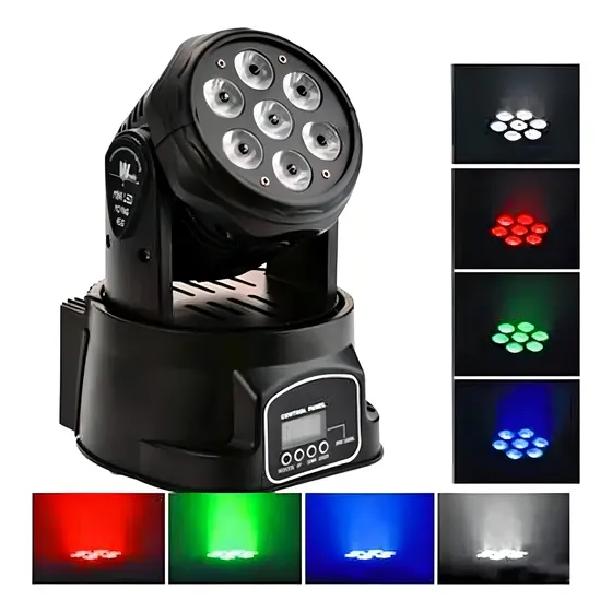 Luz de escenario LED cabezal móvil Videomax XK166 luces color rgbw