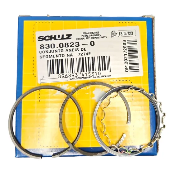 Conjunto Aneis 2  Poelgadas Compressor Schulz