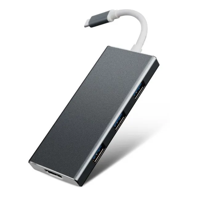Convertidor Tipo C A Hdmi Hub Usb 3.0 Lector Sd Pd Macbook 