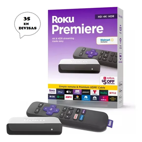 Roku Premiere Hd/4k/hdr Streaming Netflix Youtube Hbo 