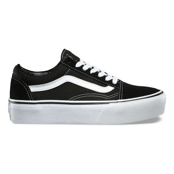 Tênis Vans Old Skool Platform - Black/white