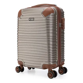 Mala Pequena De Mão Viagem Bordo 4 Rodas Reforçada Executiva Cor Champanhe Lisa Mala Pequena De Mão Viagem Bordo 4 Rodas Reforçada Executiva Cor Champanhe Lisa