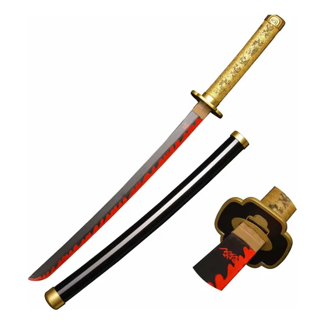 Espada Katana Tsugikuni Yoriichi Demon Slayer Lâmina Bambu