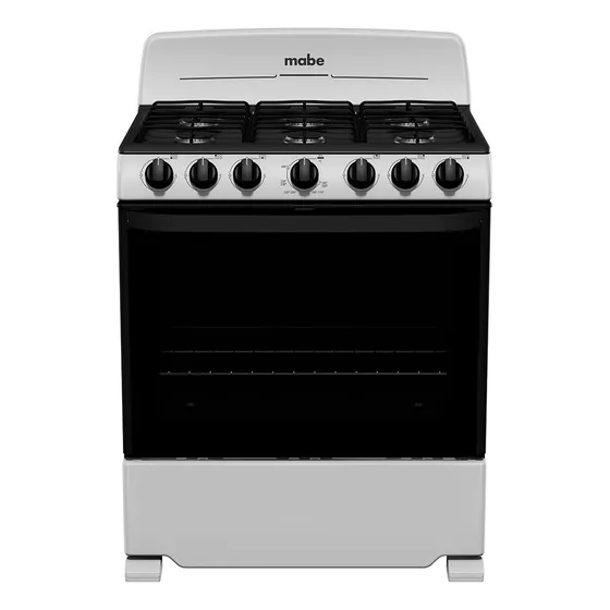 Cocina Industrial Mabe Profesionalem7622bap Glp Color Plata Mercury Con Puerta Con Visor