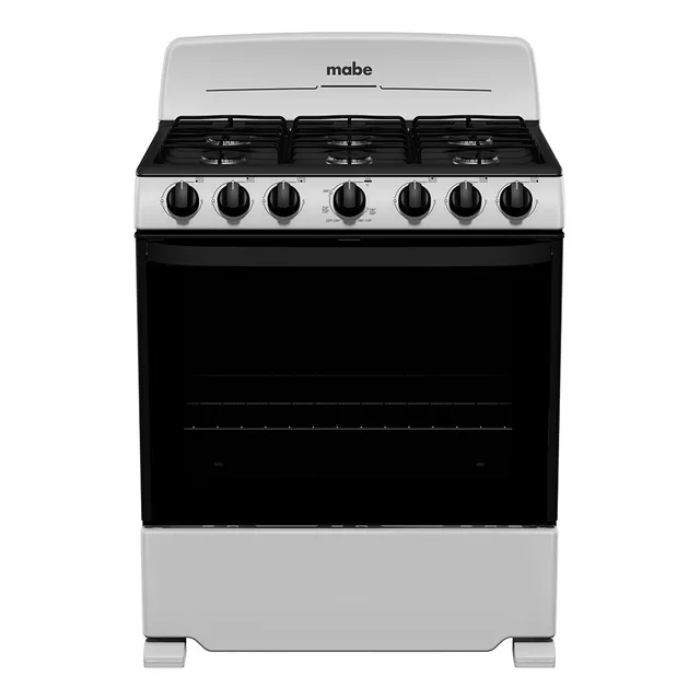 Cocina industrial Mabe ProfesionalEM7622BAP glp color plata mercury con puerta con visor