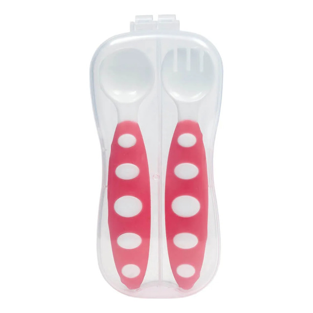 Buba Kit Talher Com Case 3 Peças Rosa Buba Kit Talher Com Case 3 Peças Rosa