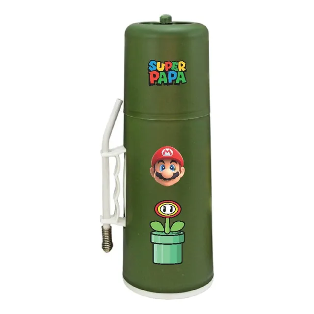 Termo Mate Autocebante Dia Del Padre Diseños Bombilla Regalo