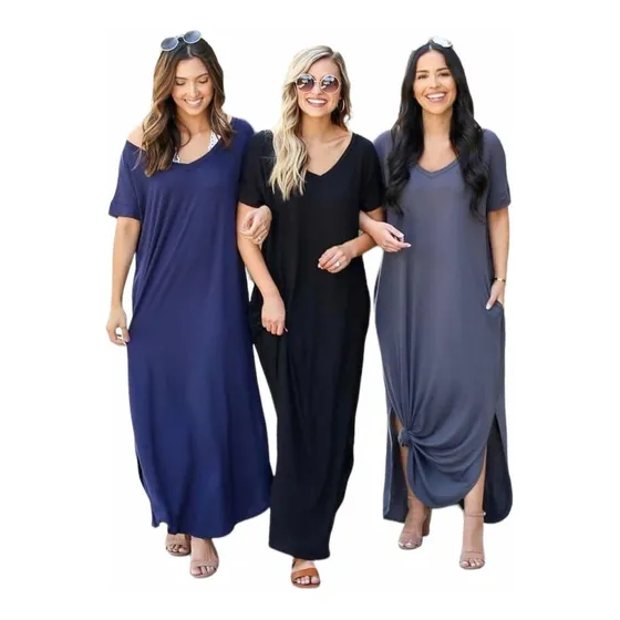 Blusa Caprichos Maxi Largo Mujer Algodón Stretch Primavera