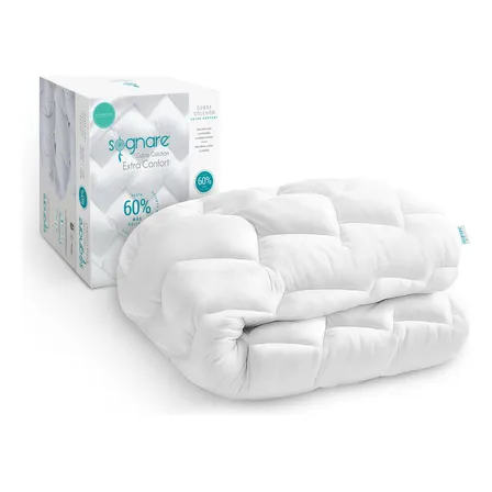 Sognare® Cubrecolchón Extra Confort Tamaño Matrimonial 60% Mas Relleno Blanco
