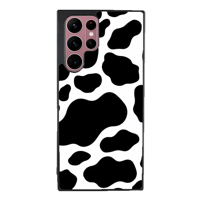 Funda Para Galaxy Animal Print Vaca Blanco Negro Manchas