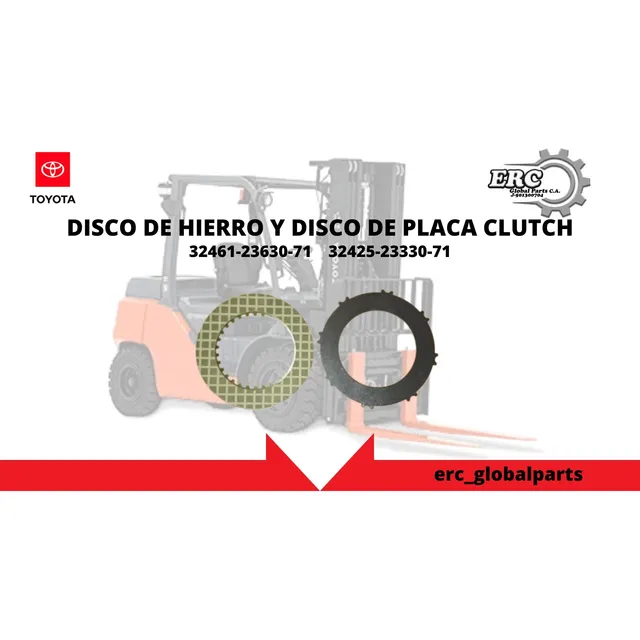 Discos Clutch Montacargas Toyota 4y