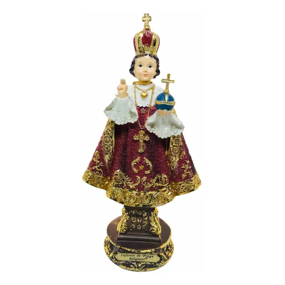 Niño Jesús De Praga En Porcelana 22 Cm + Novena