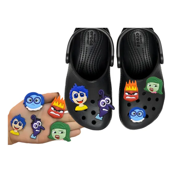 Pins Botons Para Crocs Filme Divertidamente Jibbitz Kit 5 Un Cor Coloridos