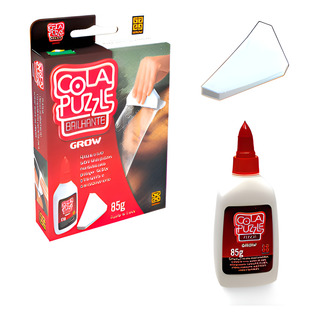 Cola Para Quebra Cabeça Puzzle Grow Brilhante Com Espátula Cola Para Quebra Cabeça Puzzle Grow Brilhante Com Espátula