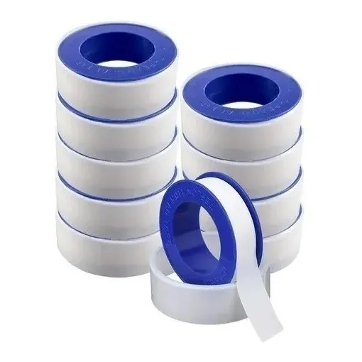 Pack 10 Rollos Cinta Teflón 3/4 Pulgada.