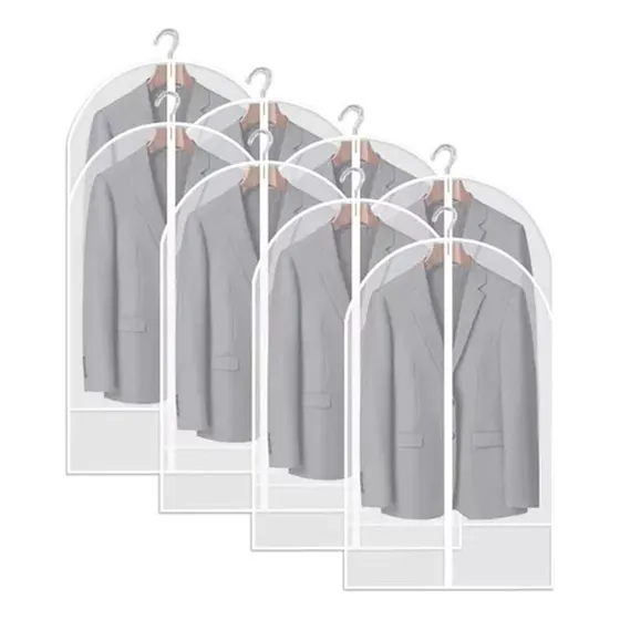 Protector Funda Ropa Traje Cubrepolvo Colgante Bolsa 10pcs