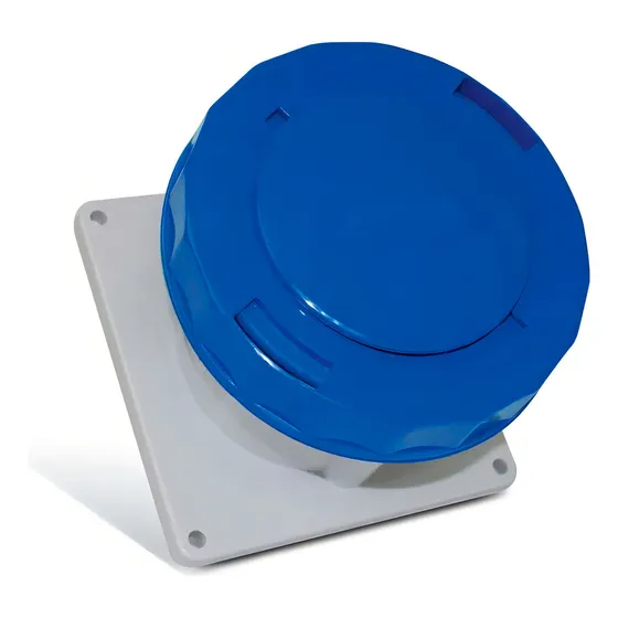 Tomada De Embutir Newkon 63a 200/250v 3p+t Azul Steck