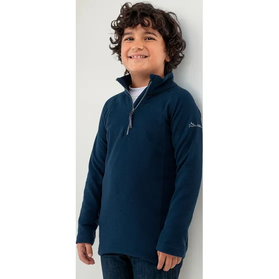 Buzo Polar Micropolar Alaska Castor Medio Cierre - Niños