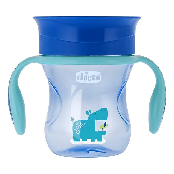 Copo Infantil Antivazamento Perfect Cup Azul Chicco