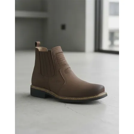 Botina Cerrado Rancheira 227 - Couro Masculina Cano Curto
