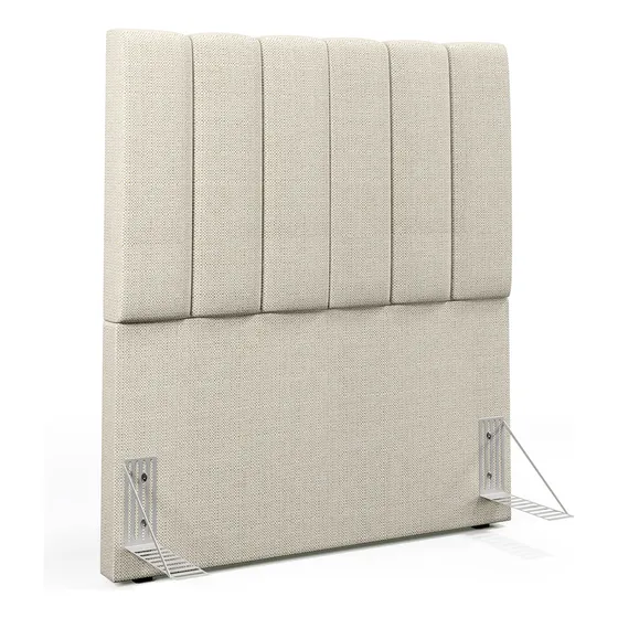 Cabeceira Cama Box Solteiro 100 Cm Dália W01 Linho Champagne
