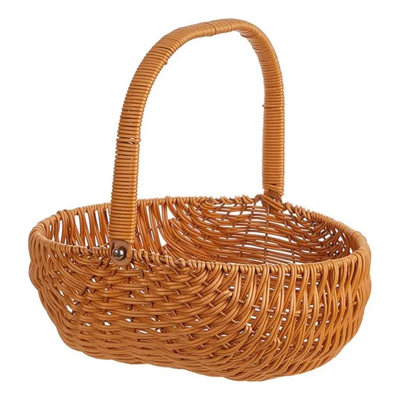 Hh Cesta De Feita À Mão, Cesta De Presente , Marrom Claro