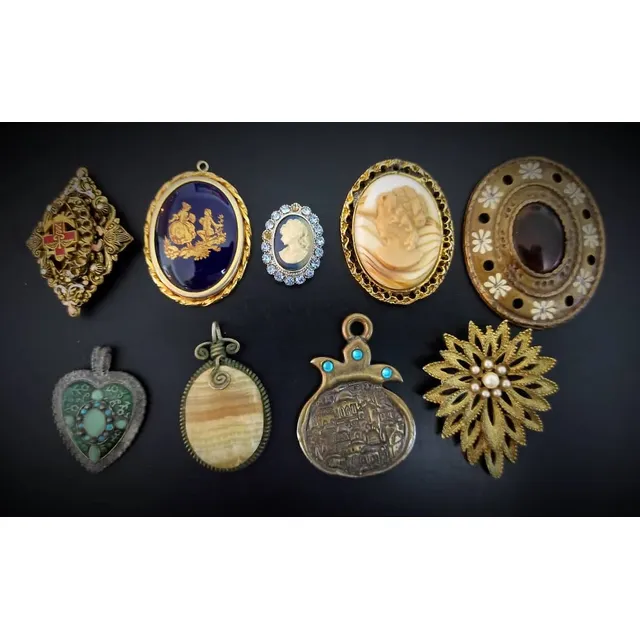 Coleccion De Camafeo Y Prendedores Antiguos!! Oferta!!