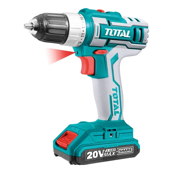 Taladro Atornillador Inalamb 3/8'' 10mm 20v Tdli2002 Total Color Turquesa