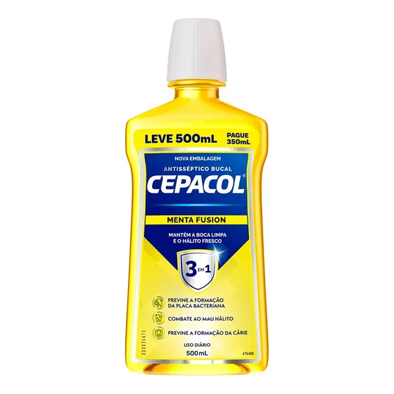 Cepacol Antisséptico Bucal Menta Fusion 500ml