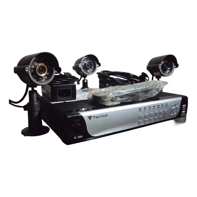 Kit Dvr Tecvoz - H264. Modelo: Dvr: 8304b.