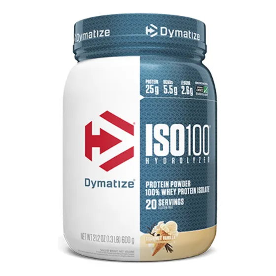 Suplemento Dymatize Whey ISO-100 600g en Polvo sabor Vainilla Gourmet
