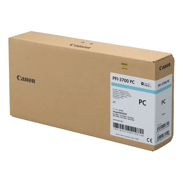 Cartucho De Tinta Canon Pfi-3700 Photo Cyan | 700ml